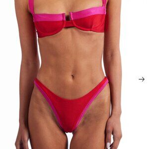 SAME swimwear - 90s Bottom - Scarlet Red/Pink